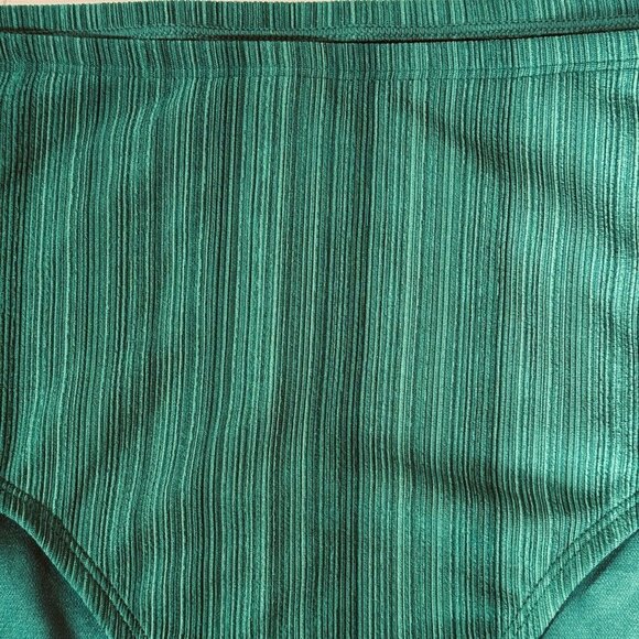 TIME & TRU Mid-Rise Bikini Swimsuit Bottoms 3X (24W-26W) Green Open Sides NEW - Picture 4 of 13